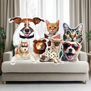 HiClear Custom Pet Decorative Pillow with Photo - Soft and Comfortable - Personalized Gift for Pet Lovers - Cozy Home Decor - Multiple Sizes Available