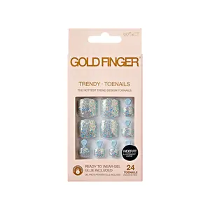 Gold Finger Trendy Wider Fit Toenails - Enchanted