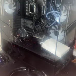 DIYPC IDX1-BK-ARGB Black USB3.0/ Type C Tempered Glass ATX Gaming Computer Case w/ Dual Tempered Glass Panel and 3 x ARGB PWM Fans (Pre-Installed)