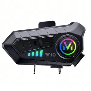 Motorcycle Helmet Bluetooth-compatible Headset, Wireless Waterproof Headset, Rechargeable Headset for Motorcycle & Bicycle