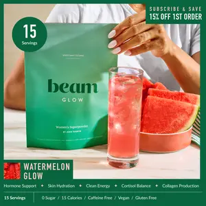 Beam Glow Superblend — 15 Single-Serve Packets for Women’s Hormone Balance, Skin, Hair & Nail Support (Vegan, Caffeine-Free) DealsForYouDays