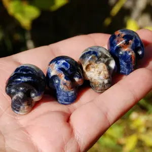 ONE 1" Mini Sodalite Crystal Skull