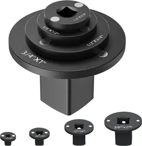 4pcs Low Profile Impact Socket Adapter Set Drive Ratchet Adapter Set 1/4" to 3/8", 3/8" to 1/2", 1/2" to 3/4", 3/4" to 1" Magnetic Design