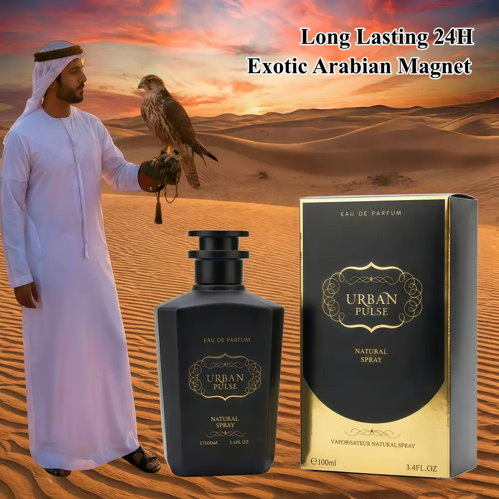 Dubai Arabic Oud Wood Musk Pheromone Men Perfume 3.4oz Long Lasting Spray, Intense Masculine Cedar Oriental Cologne to Attract Women, Gift for Boyfriend Husband Date & Party