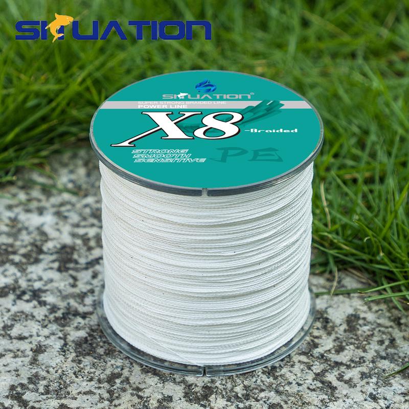 SIIUATION 1PCS 328/546yds High Strength Fishing Line, 8-strand Wear-resistant Braided Line, Long Casting PE Fishing Line, Zero Stretch, 12-100lbs Baitcasting Reels bait casters fishing equipment