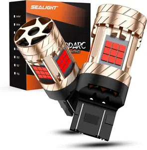 SEALIGHT 7443 7440 LED Bulb T20 Brake Light Bulb 30W 3200LM with Turbo Fan, Error-Free, Anti Hyper Flash, Pack of 2