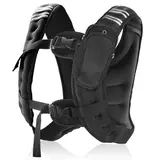 Adjustable Iron Weight Vest (12/16lbs) for Men & Women, H-Shape Design, Reflective Straps & Storage, Workout Equipment for Running Training, Home Fitness Gear, Gifts, Adjustable Weight Vests