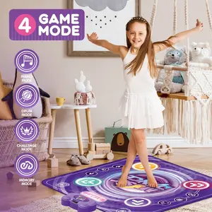 Children's Electronic Dance Mat,Dance Mat with Lights and Bluetooth,Children's Music Mat,Educational Toy,Christmas Gift | Birthday Gift