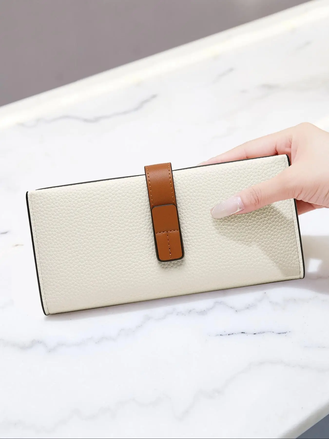 Women's Fashion Bifold Long Wallet, Casual Card Slots Holder, Pu Leather Zipper Wallet for Daily Used, Casual Trendy Versatile High-quality Daily Comm