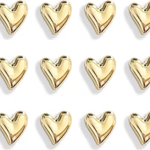10PCS   Refrigerator Magnets Magnetic Gold Magnets for Fridge, Decoration Refrigerator Decorating Magnet Small Love Heart Cute Decorative Magnet Set for Home Kitchen Office Whiteboard Decor