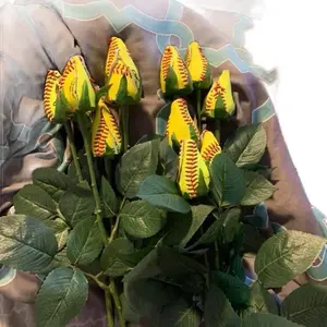 Softball Roses - Hand Crafted Bouquet