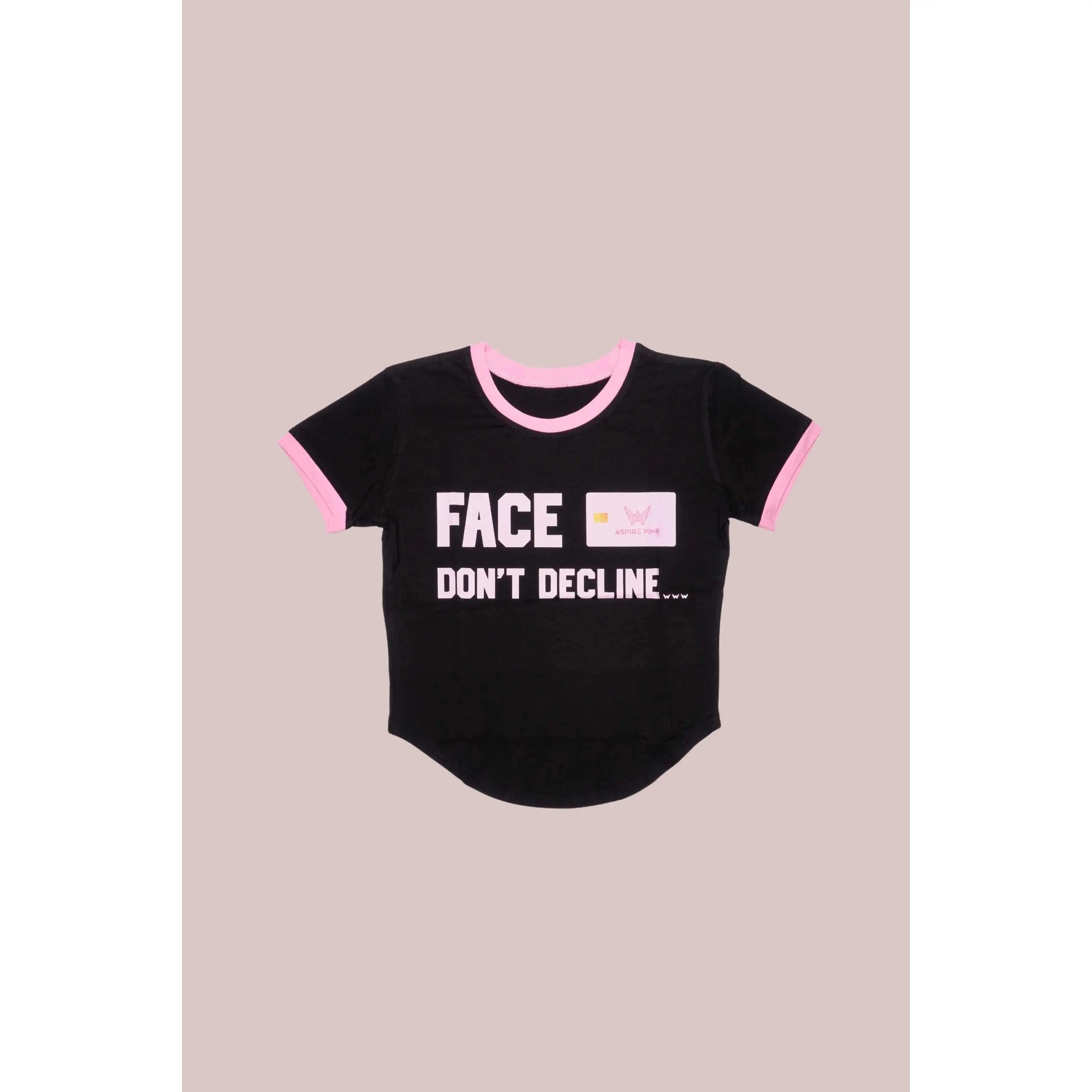Face Card Corset Crop Tee – Noir Edition