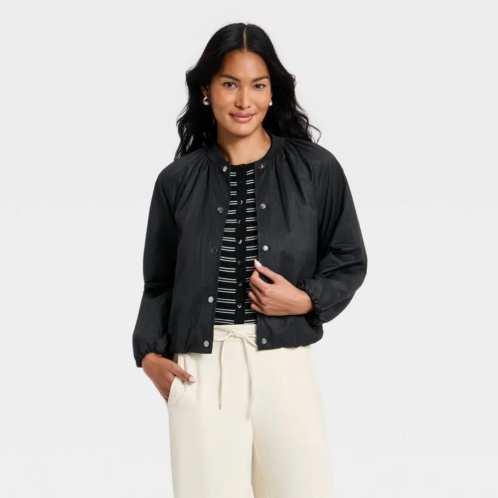 Women's Lightweight Bomber Jacket - A
