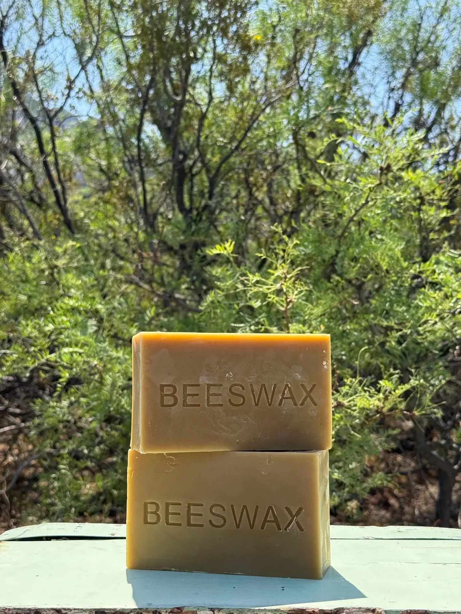 1 lb Natural Beeswax Bar