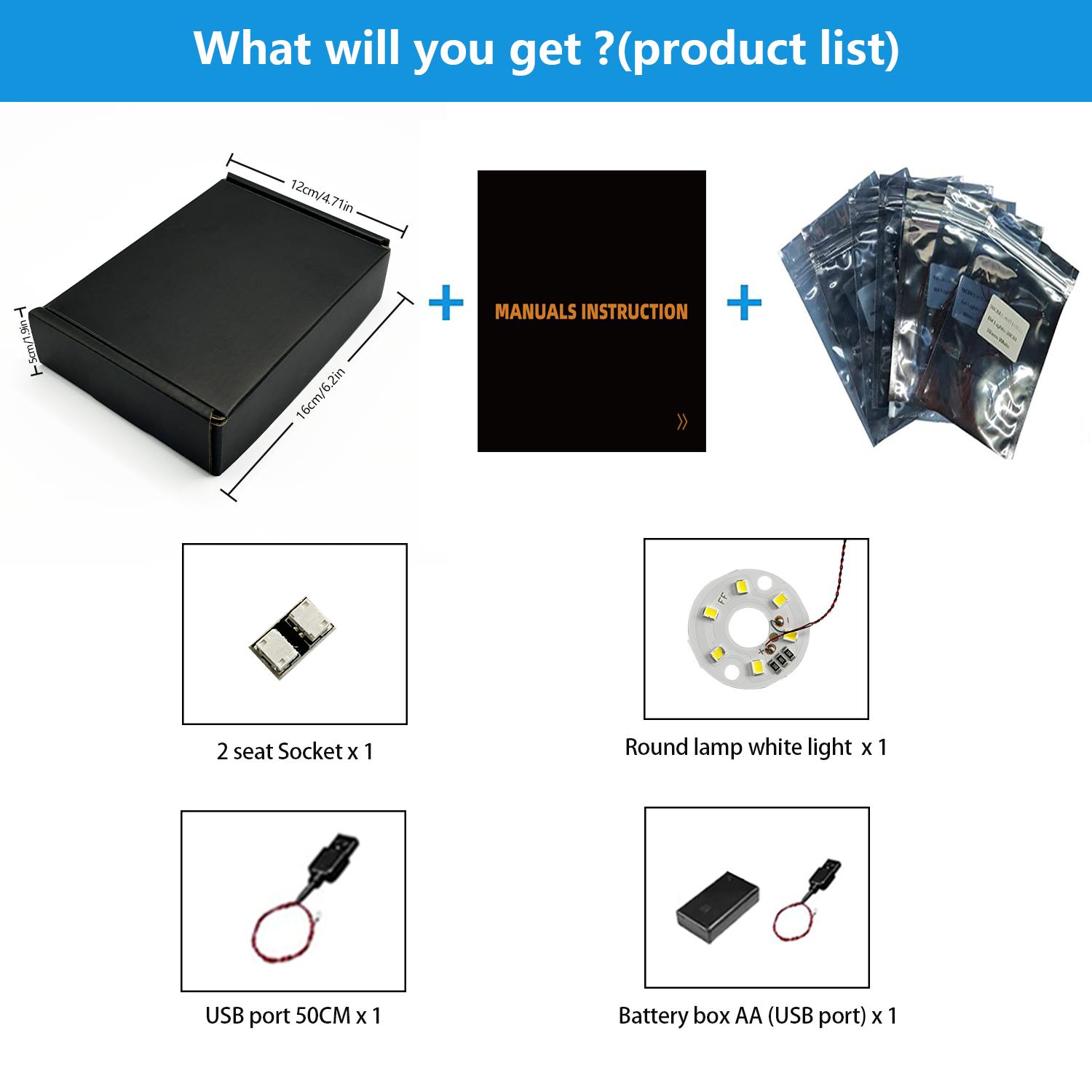 LYBMTWF LED Lighting Kit for LEGO Ideas Series #21357 "Pixar: Luxo Jr." — DIY Light Upgrade Set Building Block Model Lighting— The Perfect Gift for Holidays and Birthdays (Model Not Included)