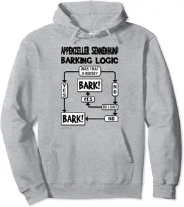 Dog Barking Logic, dog gift, Funny Appenzeller Sennenhund Pullover Hoodie - Tatyanata Shop 80B09PYT3HZK