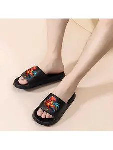 2pc EVA Chicken Indoor And Outdoor Lightweight Comfortable Unisex Slippers for All Seasons Home Essential, Women Shoes
