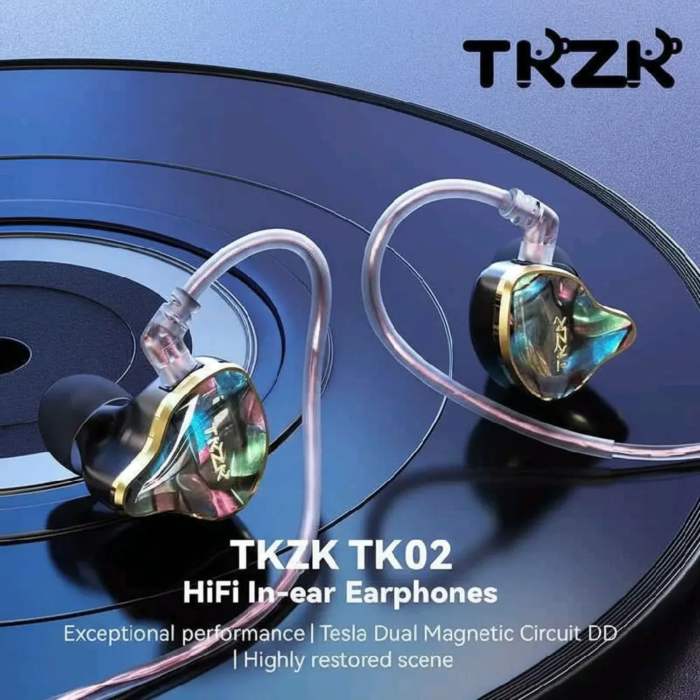 TKZK TK02 In-Ear Headphones, Detachable Cable, Inline Mic