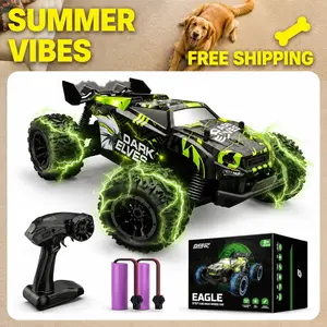 DEERC 1:20 Remote Control Car, All Terrain RC Monster Truck W/ 2 Batteries for 40 Min Play, 2.4GHz Outdoor Off Road Rock Crawler Toy Rc Stunt Car