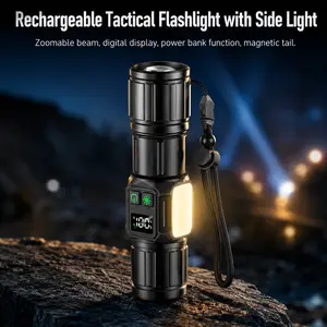 SP85S Tactical Flashlight - Rechargeable Emergency Light for Outdoor Use and Everyday Carry