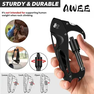6 in 1 Multitool Pliers with Knife — Stainless Steel Pocket Folding Multi Tool — Best Gift for Men Dad Husband Brother — Keychain EDC for Camping Hiking DIY (Boyfriend Birthday Christmas Stocking Stuffer)