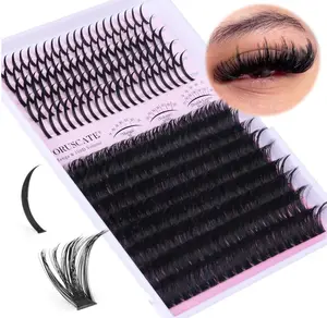 Lash Clusters 100D Long 12-20mm Lash Spikes Eyelash Clusters Volume Individual Lashes DIY Spiky Lash Extension Mega Cluster Eyelash Extensions Mink Strips Lashes Thick by CORUSCATE