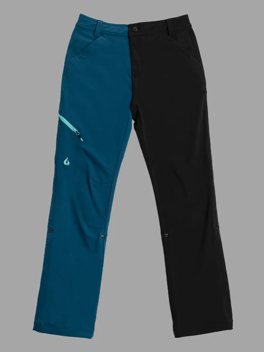 Upcycled Colorblock Go There Pants