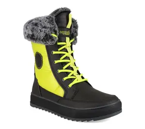 MINDEN Winter Boot Black Yellow By Aquatherm Canada