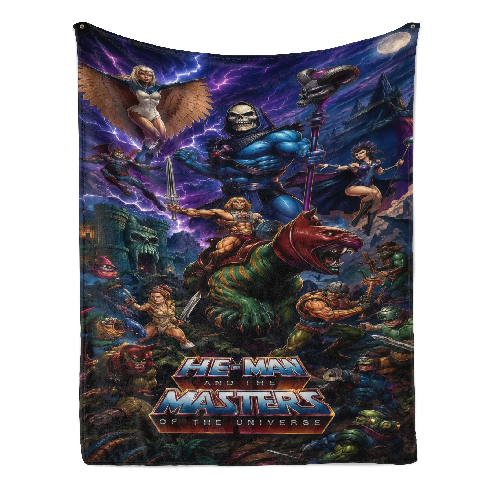 He-Man and theMasters of the Universe Blanket Soft Funny Throw Blanket Suitable For Use on Sofas, Beds, or For Travel, Gentle on The Skin Warm gifts for daily use, birthdays, Christmas and Halloween