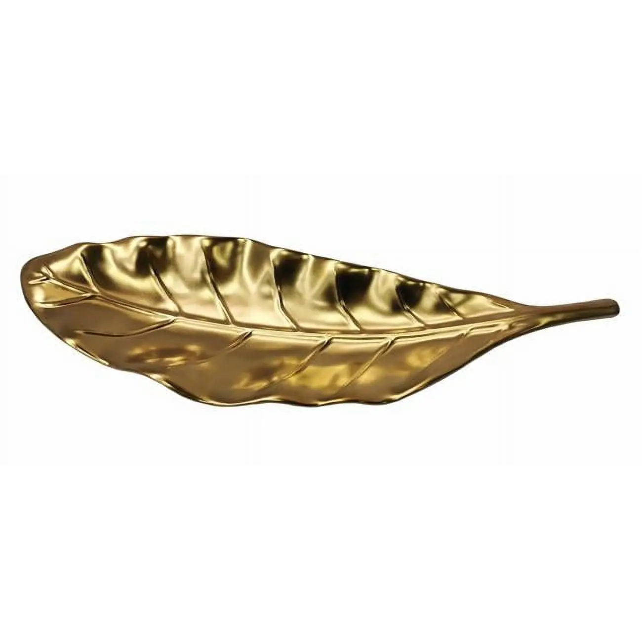 Jiallo 69305 14.25 in. Botanic Leaf Platter, Decorative Serving Plate for Kitchen Tableware