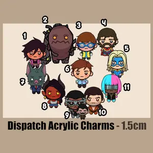 Dispatch // Custom Acrylic Phone Charms 1'' // Z TEAM phone accessories