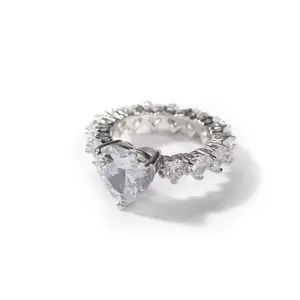heart CZ ring heart CZ ring