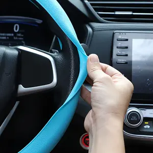 Silicone Steering Wheel Cover, Elastic Car Wheel Protector, Universal Fit, Durable Comfortable Design, Automotive Auto Accessories for All Vehicles
