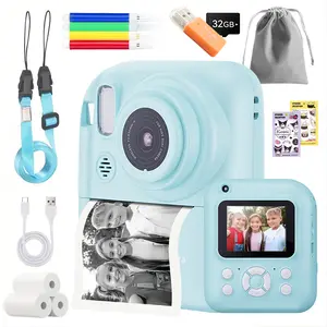 【With Many Free Gifts】Instant Fun Camera - Capture Life's Moments ,Mini Size, Instant Printing, Valentine's Day Gift Idea, Outdoor Party Essential, Retro Style Photography
