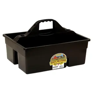 Little Giant DuraTote Tote Box Storage Organizer with Carrying Handle, Black Little Giant DuraTote Tote Box Storage Organizer with Carrying Handle, Black