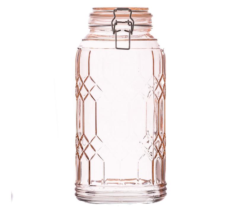 10 Strawberry Street Set of 2 Bleeker Glass Canister, Large