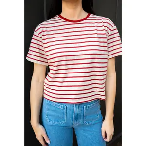 Red Stripe Essential Top