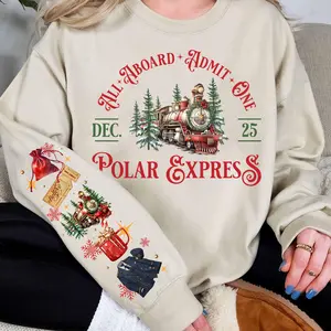 Vintage Polar Express Sweatshirt, Polar Express Believe Sweatser, Retro Christmas Shirt, 90s Christmas Movie Shirt, Nostalgia Shirt, Christmas Gift