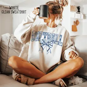 Softball Floral Toile Blue Shirt, Softball Mom Shirt, Coquette Softball Sweatshirt, Softball Mama TShirt, Mother's Day Gift, Softball Shirt