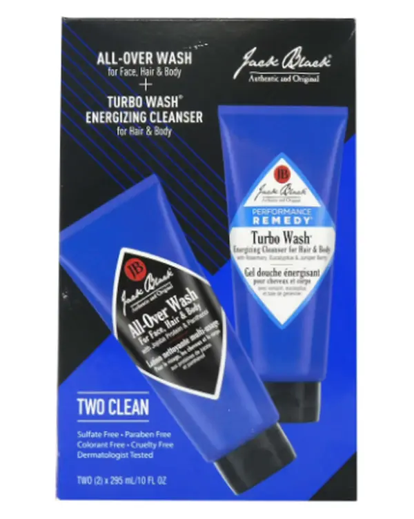 Jack Black All Over Wash & Turbo Wash Two Clean Combo Pack