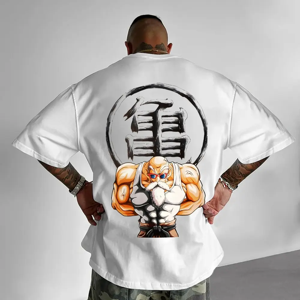 Urban Street Unisex Summer outfits men streetwear 80s 90s graphic tees cotton Anime tank tops men gifts