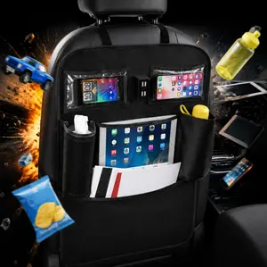 Car seat back storage bag, multifunctional modular hanging pouch with 8 pockets, universal car seat back organizer and tool storage device, interior accessories, practical automotive accessory and a great gift choice #Global Selection mat