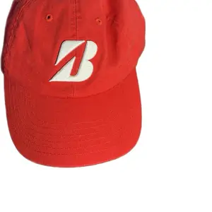 Bridgestone Golf Hat - Red with White Logo Adjustable Fit for Men and Women