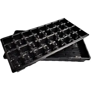  32 Cell w/ 1020 Flat Seedling Starter Trays Extra Strength 5 Pack Combo