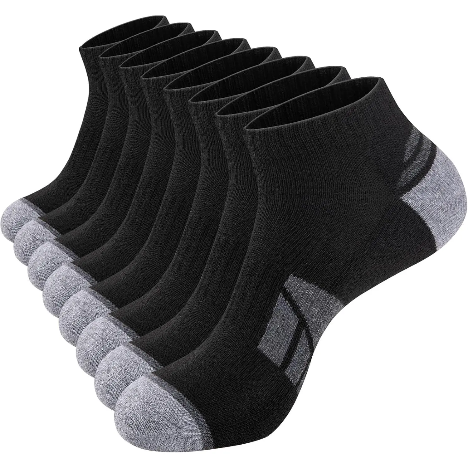 8 Pairs Mens Ankle Socks Low Cut Socks for Men Size 10-13