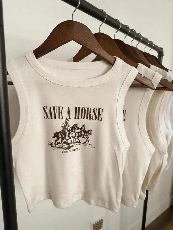 Ride Cowboys Tank, Crotops, Womens Crop Top and Tank, Baby