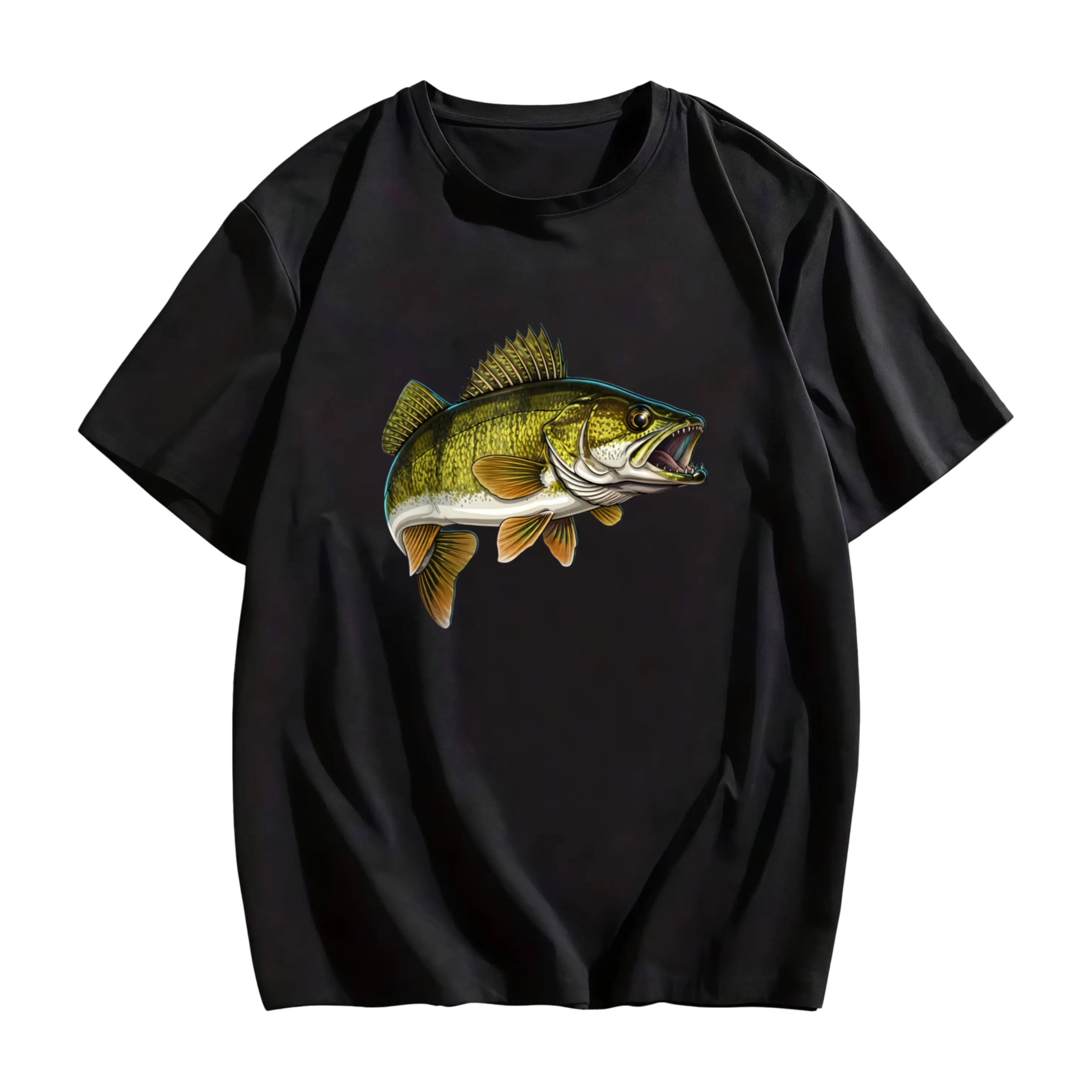 Walleye Fish Art Walleye Fishing Dads T-Shirt