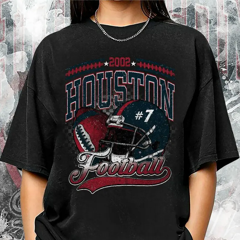 Houston Football Vintage Comfort Color Shirt, Game Day Apparel