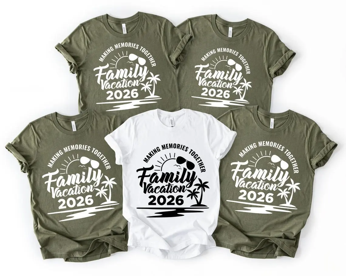 Family Vacation 2026 Shirt, Beach Squad Graphic Tee, Summer Holiday T-Shirt, Group Travel Gift