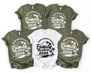 Family Vacation 2026 Shirt, Beach Squad Graphic Tee, Summer Holiday T-Shirt, Group Travel Gift
